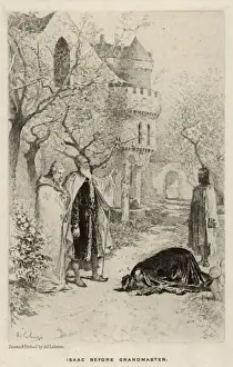 Medieval Castle Illustrations Drucke: Ivanhoe / Isaac & Master