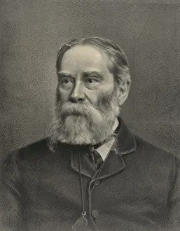 Literary Figure Portrait Drucke: J. R. Lowell
