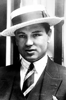 Sport Drucke: Jack Dempsey um die Jahrhundert 1925