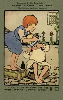 Edwardian Era Illustrations Drucke: Jack and Jill