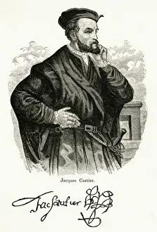 French Maritime History Drucke: Jacques Cartier / Profile
