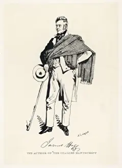 Drucke von James Hogg schottischer Dichter Daniel Maclise Drucke: Daniel Maclis und James Hogg