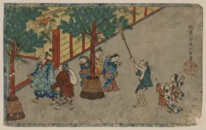 Japanese Woodblock Prints Drucke: January