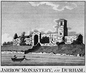 County Durham England Drucke: JARROW MONASTERY, County Durham