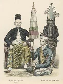 Traditional Clothing Drucke: Javanese