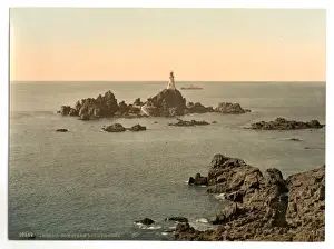 Jersey Lighthouse Drucke: Jersey, Corbiere Lighthouse, I, Channel Islands, England