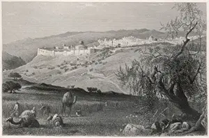 Jerusalem City View Drucke: Jerusalem / General C1850