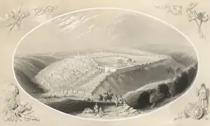 Jerusalem City View Drucke: Jerusalem / Titus 70Ad