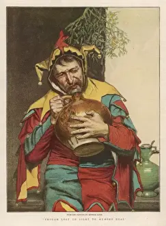 Stechpalme Und Mistelzweig Drucke: Ritter Trinken / Grafik