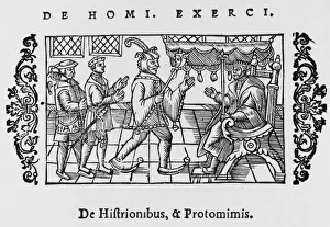 Historical Art Prints Drucke: Jester Entertains King