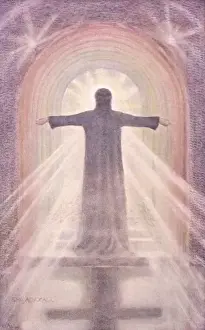 Last Judgment Painting Drucke: Jesus as Advocate