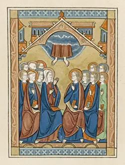 Historical Jesus Images Drucke: Jesus Ascends - C13 Ms