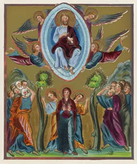 Biblical Scene Prints Drucke: Jesus Ascension (Ms)