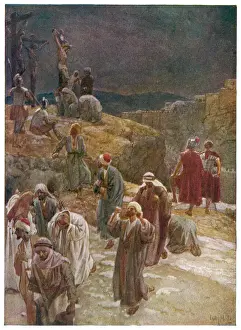 Biblical Scene Painting Drucke: JESUS DIES