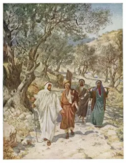 New Testament Images Drucke: Jesus with Disciples