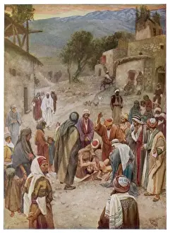 Christian Art Prints Online Drucke: Jesus Heals a Boy