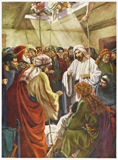 Jesu heilt paralysierten Menschen