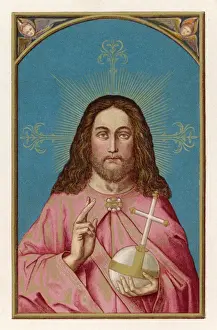 Jesus hält den Ball