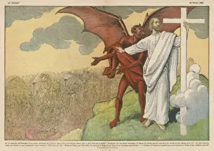 Historical Bible Events Drucke: Jesus and Satan