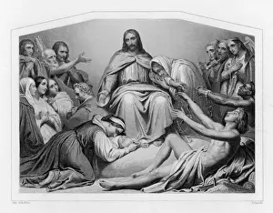 19th Century Christian Art Drucke: Jesus (Scheffer)