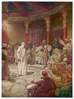 Jesu auf Verhandlung