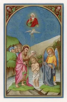 Holy Spirit Depiction Drucke: Jesuss Baptism