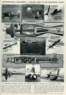 WWII Fighter Aircraft Drucke: Jet propulsion explained by G. H. Davis