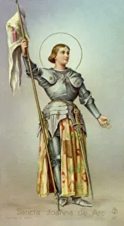 Historical Figure Portrait Art Drucke: Joan of Arc / Dev Card