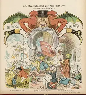 Victorian Era Politics Cartoons Drucke: John Bulls Hypocrisy
