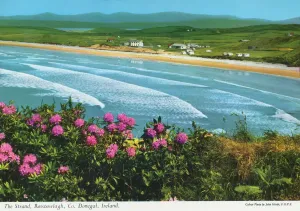 Republik Irland Drucke: Der Strand von Rossnowlagh im Grafschaft Donegal