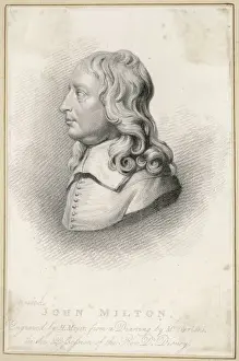 English Literature Portraits Drucke: John Milton Meyer