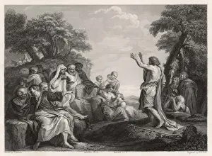 Bible Illustrations Online Drucke: John Preaches(Meratte)
