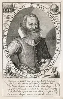 17th Century America Drucke: John Smith /s De Passe