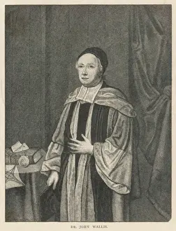 Drucke von John Wallis Mathematiker, Gelehrter, Entschlüssler Godfrey Kneller Drucke: Johann Kneller