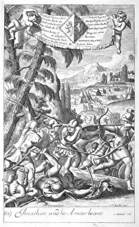 Bible Story Illustrations Online Drucke: Jonathan and his arm bearer