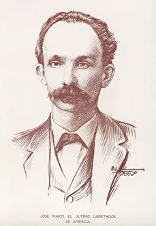 Drucke von Jose Marti kubanischer Dichter und Freiheitskämpfer, engagiert sich für die Unabhängigkeit Kubas, ermordet während des Kampfes gegen Spanien Kuba Drucke: Jose Marti
