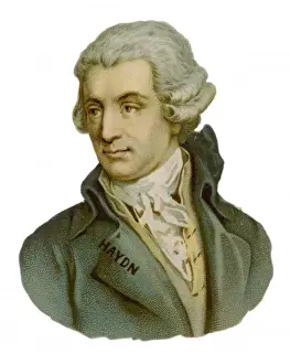 Austrian Musician Drucke: Joseph Haydn / Scrap