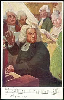 Johann Sebastian Bach Drucke: Johann Sebastian Bach führt