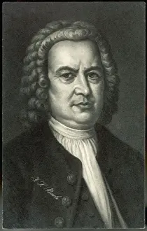 J.S.Bach / Briefkarte