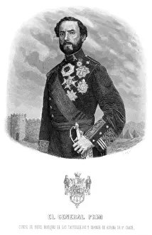 Spanish Statesman Drucke: JUAN PRIM