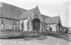 Wiltshire England Drucke: Old Tithe Barn