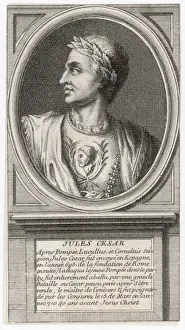 Roman Emperor Portrait Drucke: Julius Caesar (Anon)