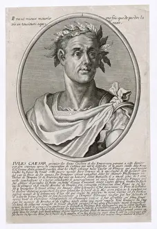 Ancient Rome Leaders Drucke: Julius Caesar (Wreathed)