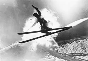 Vintage Ski Photos Drucke: Jumping Skier 1930S