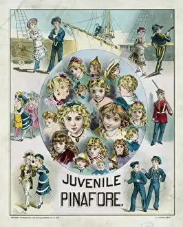 HMS Pinafore Characters Drucke: Juvenile pinafore