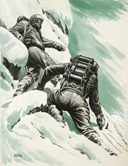 Drucke von Eine italienische Expedition schließlich gelang es am 31. Juli 1954, den Gipfel des zweithöchsten Berges der Welt K2 im Himalaja zu erklimmen Desio Drucke: Nun ist K2 besiegt