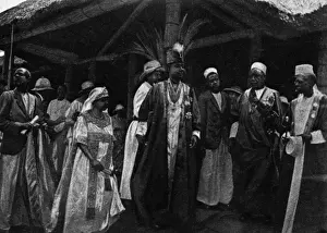 African Royalty Photos Drucke: The Kabaka of Buganda with his consort