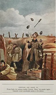 Royal Warwickshire Regiment History Drucke: Keeping his Hand In