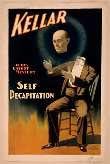 Antique Poster Collection Drucke: Kellar in his latest mystery