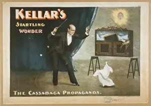 Vintage Magic Posters Drucke: Kellars startling wonder